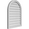 Ekena Millwork Round Top Surface Mount PVC Gable Vent w/ 2"W x 1-1/2"P Brickmould Frame, 24"W x 32"H GVPRT24X3202SN - alternate 5